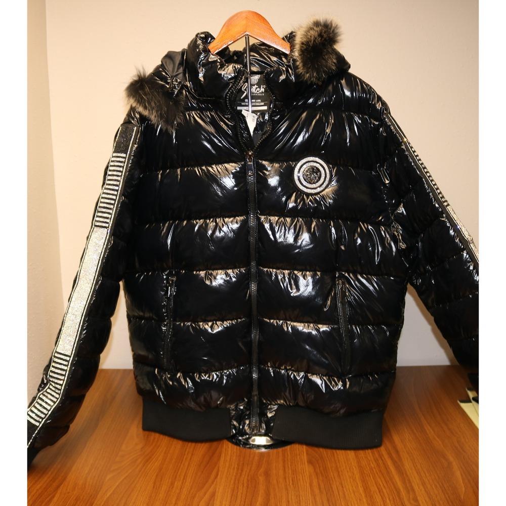 Switch Remarkable Men's Black Puffer Jacket Pre Owned Full Zip Size 3XL